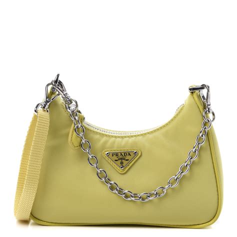 yellow mini prada bag|Prada adjustable shoulder handbags.